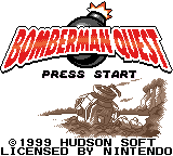 Bomberman Quest Title Screen